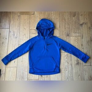 Nike Dri-FIT Blue 1/2-Zip Hoodie size 6